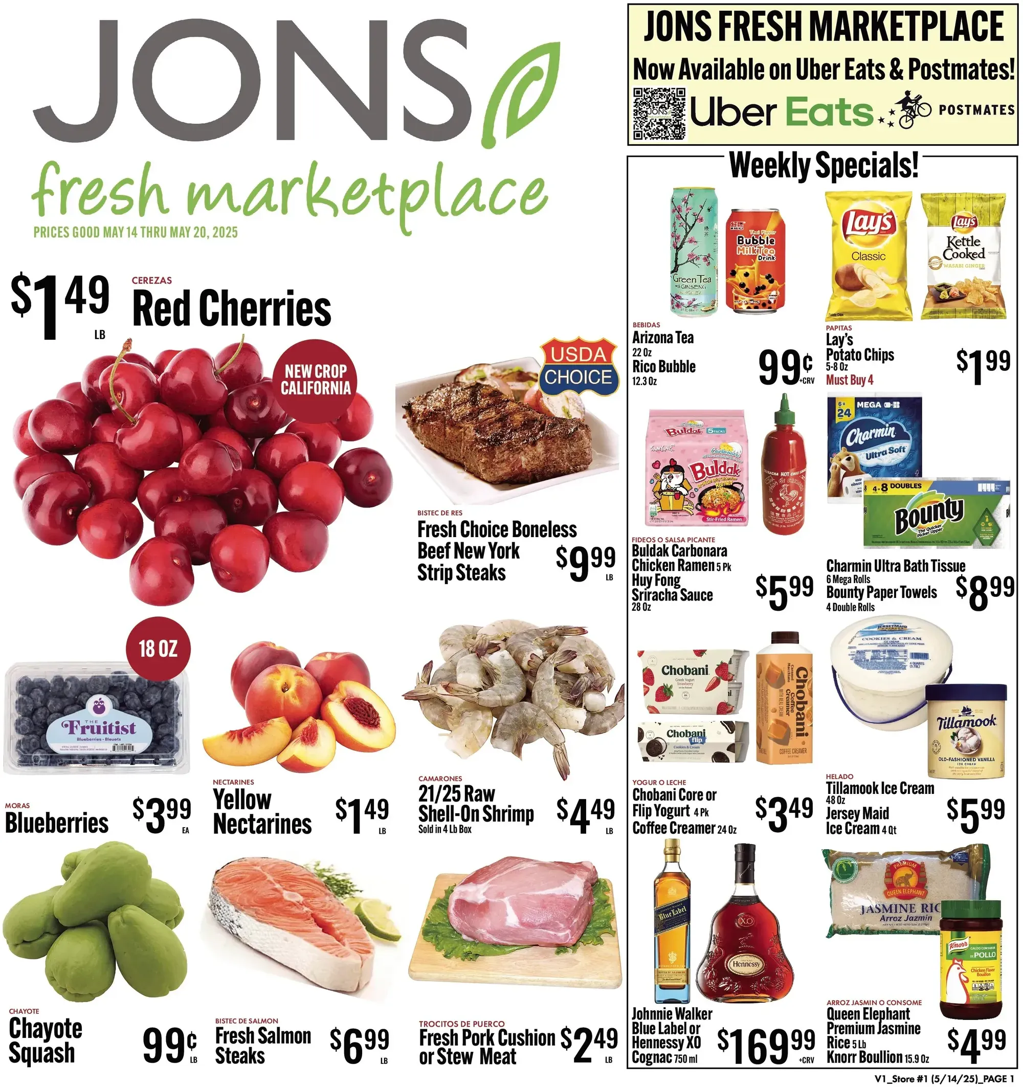 Jons International Marketplace weekly ad page 1
