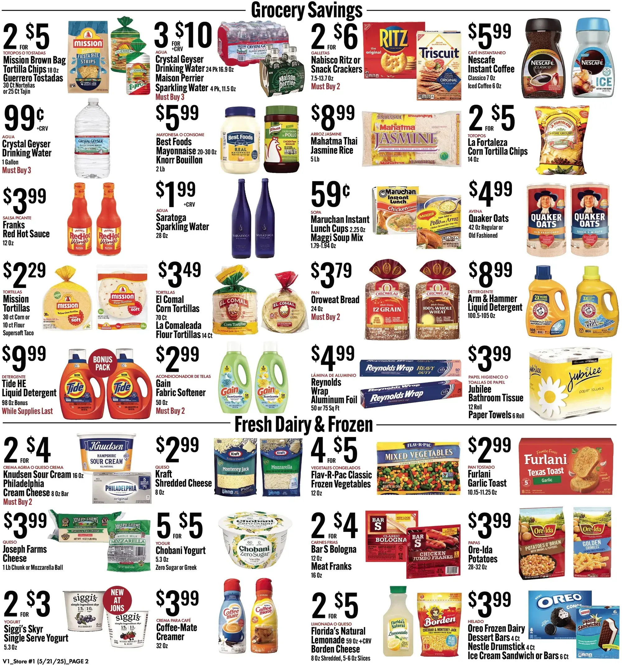 Jons International Marketplace weekly ad page 1