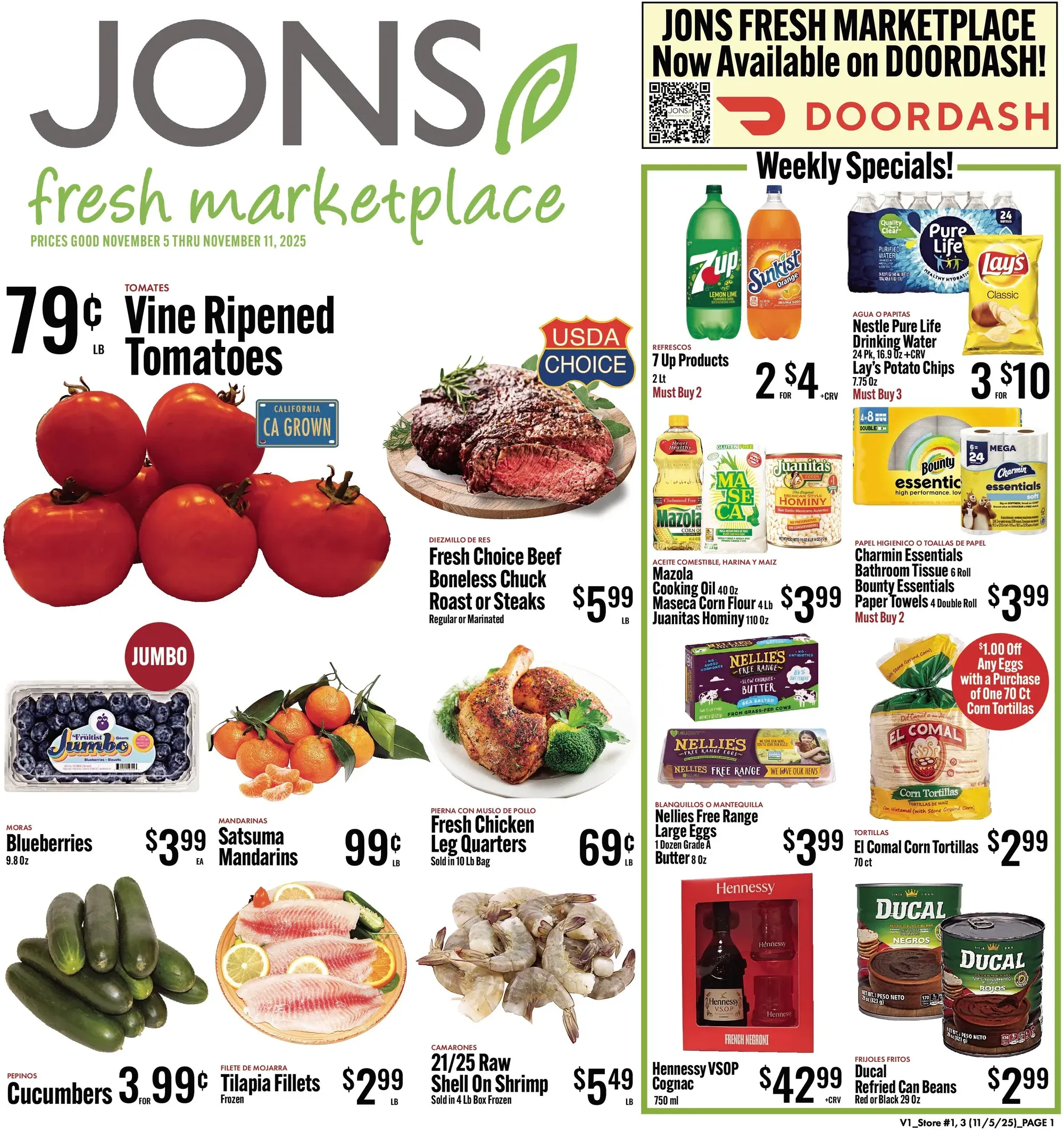 Jons International Marketplace weekly ad page 1