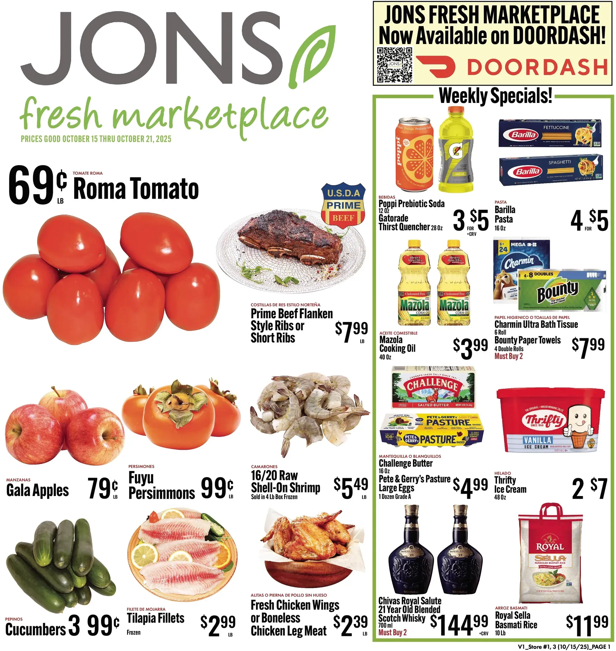 Jons International Marketplace weekly ad page 1