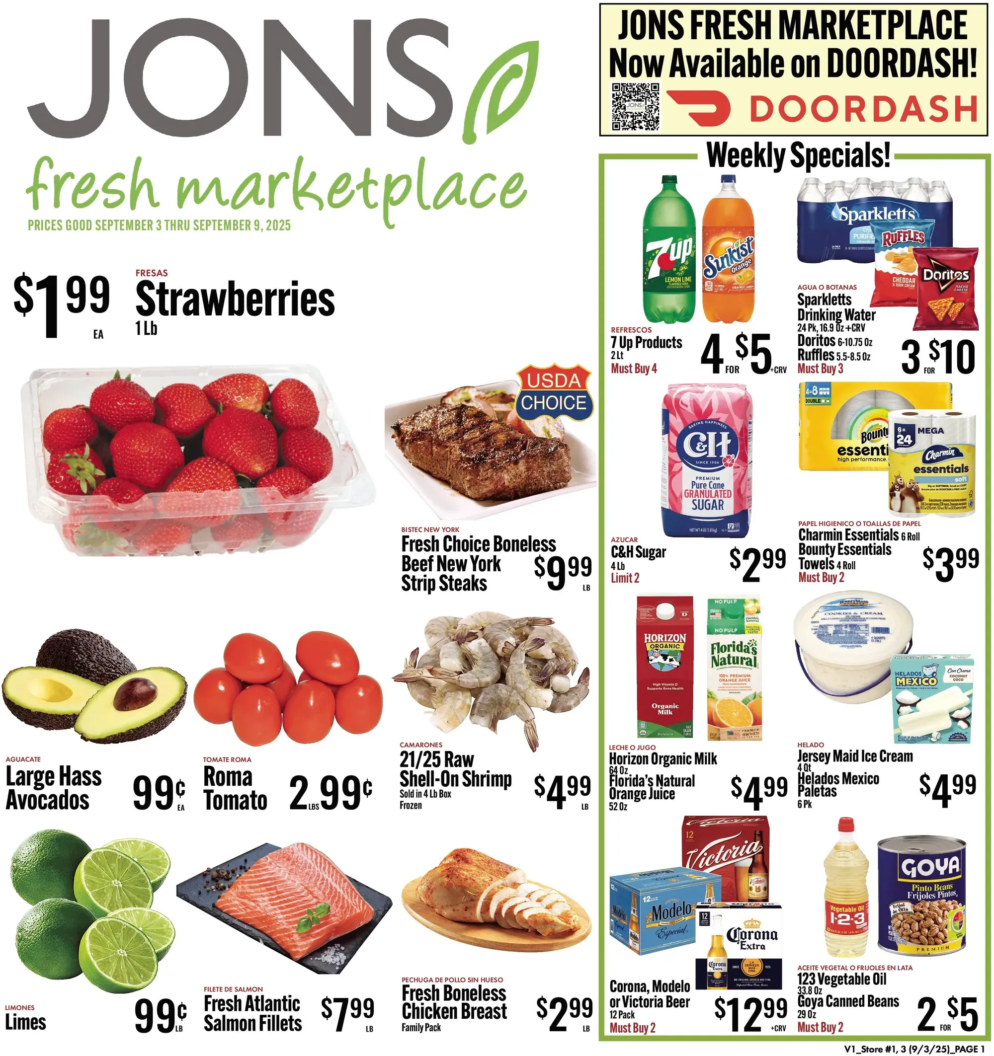 Jons International Marketplace weekly ad page 1
