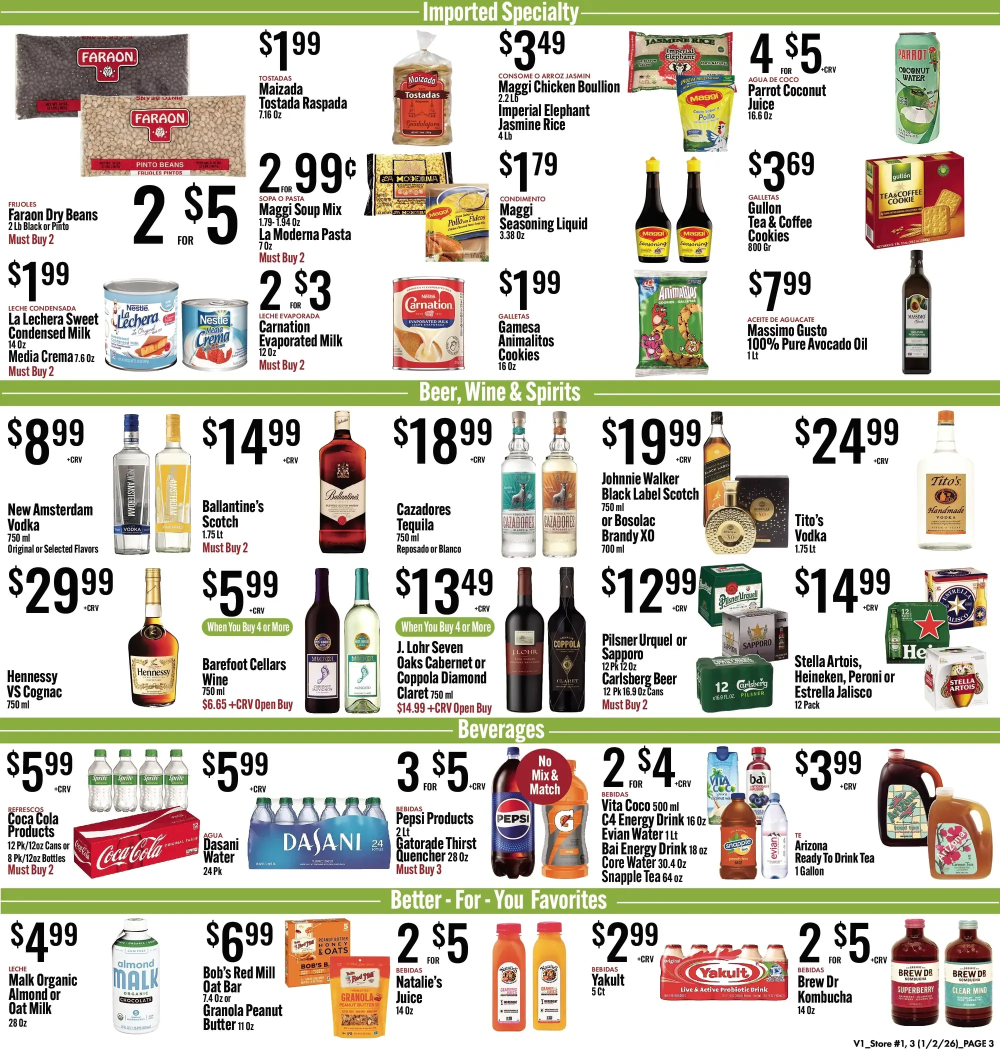 Jons International Marketplace weekly ad page 1