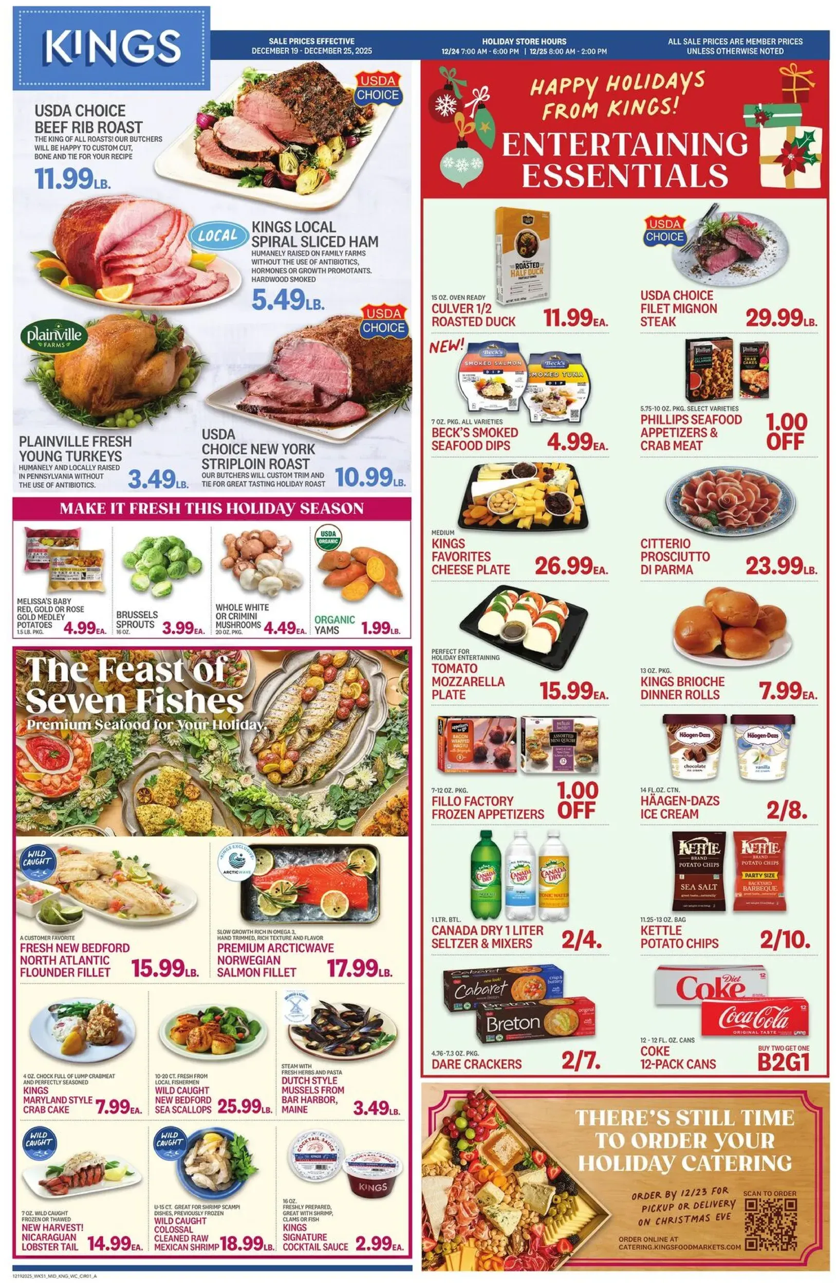Kings Food Markets weekly ad page 1