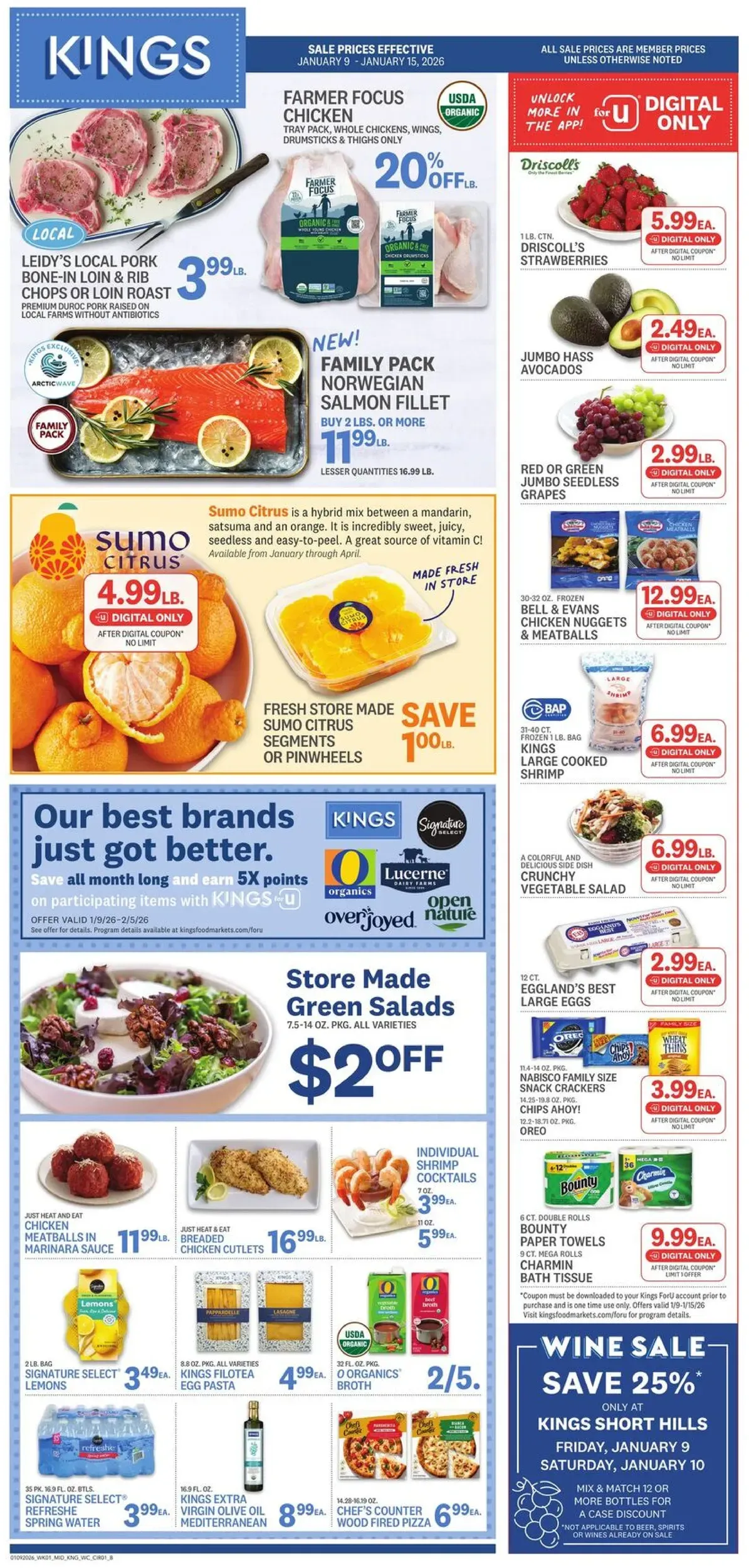 Kings Food Markets weekly ad page 1