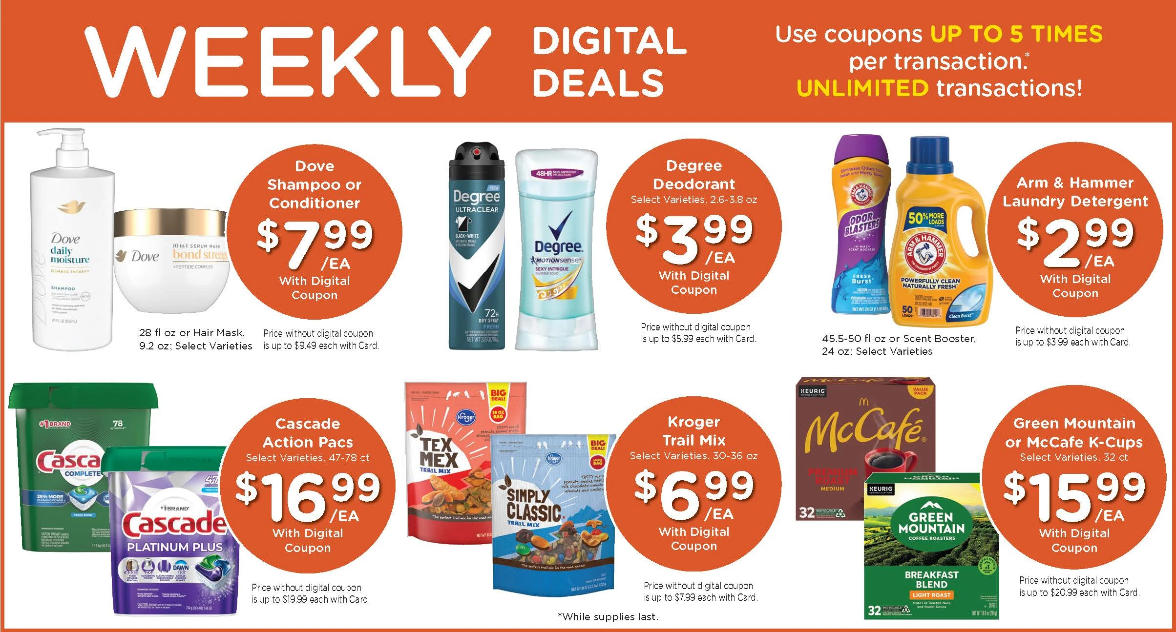 Kroger weekly ad page 1