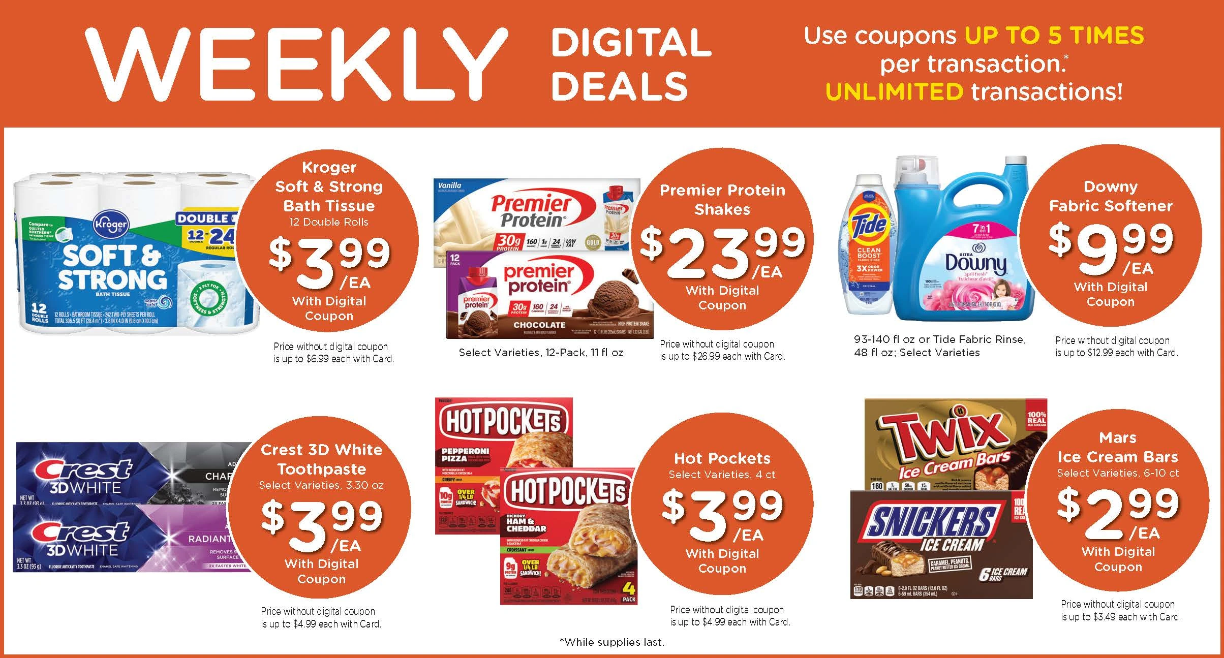 Kroger weekly ad page 1