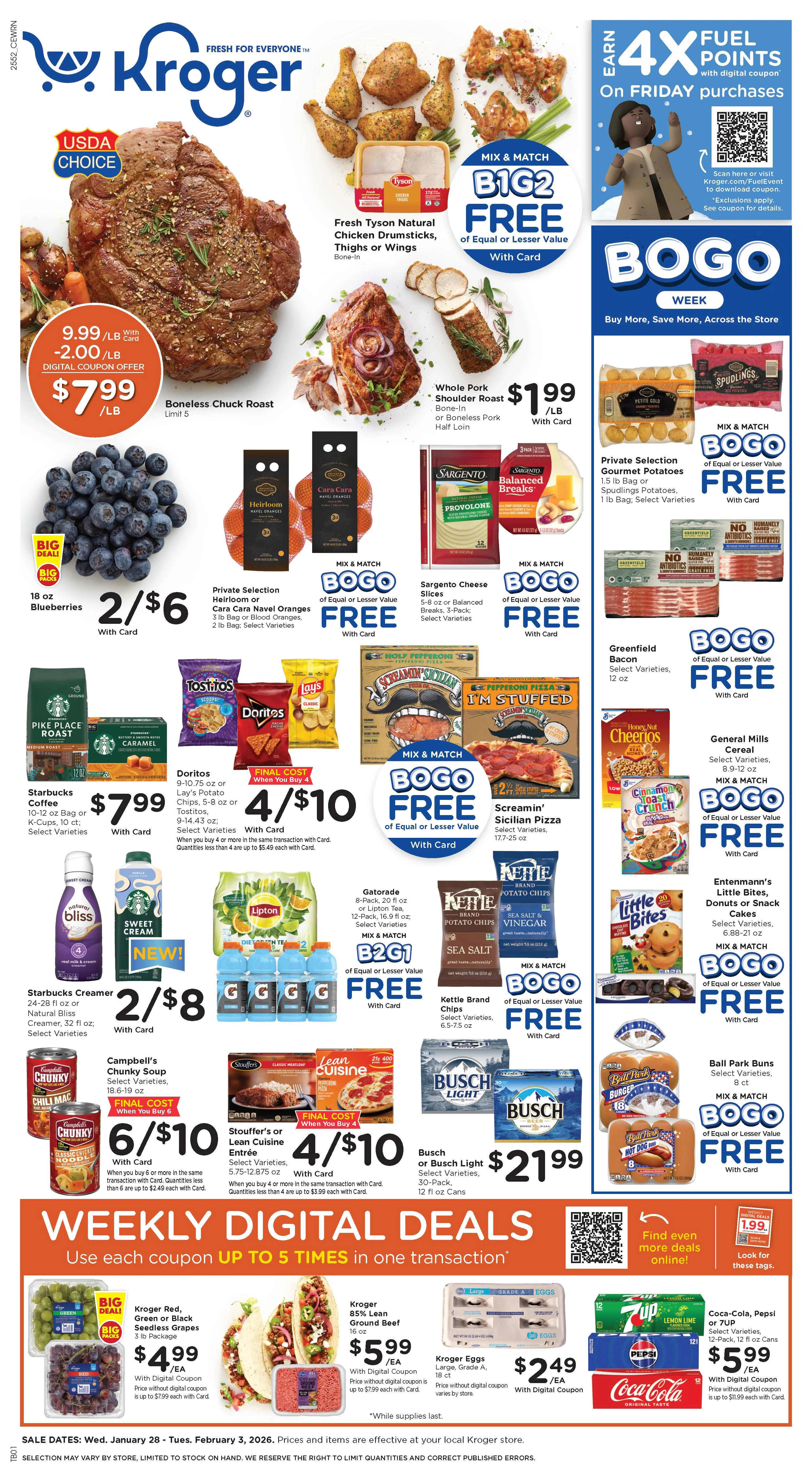 Kroger weekly ad page 1