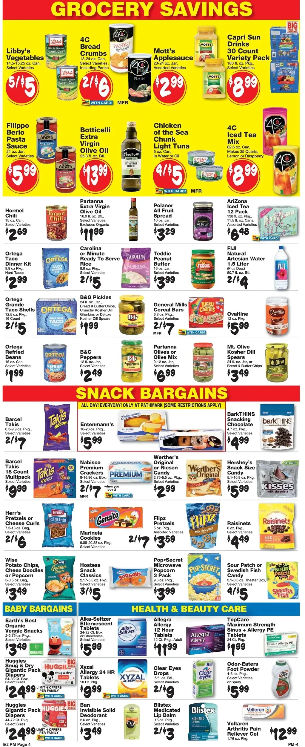 Pathmark weekly ad page 1