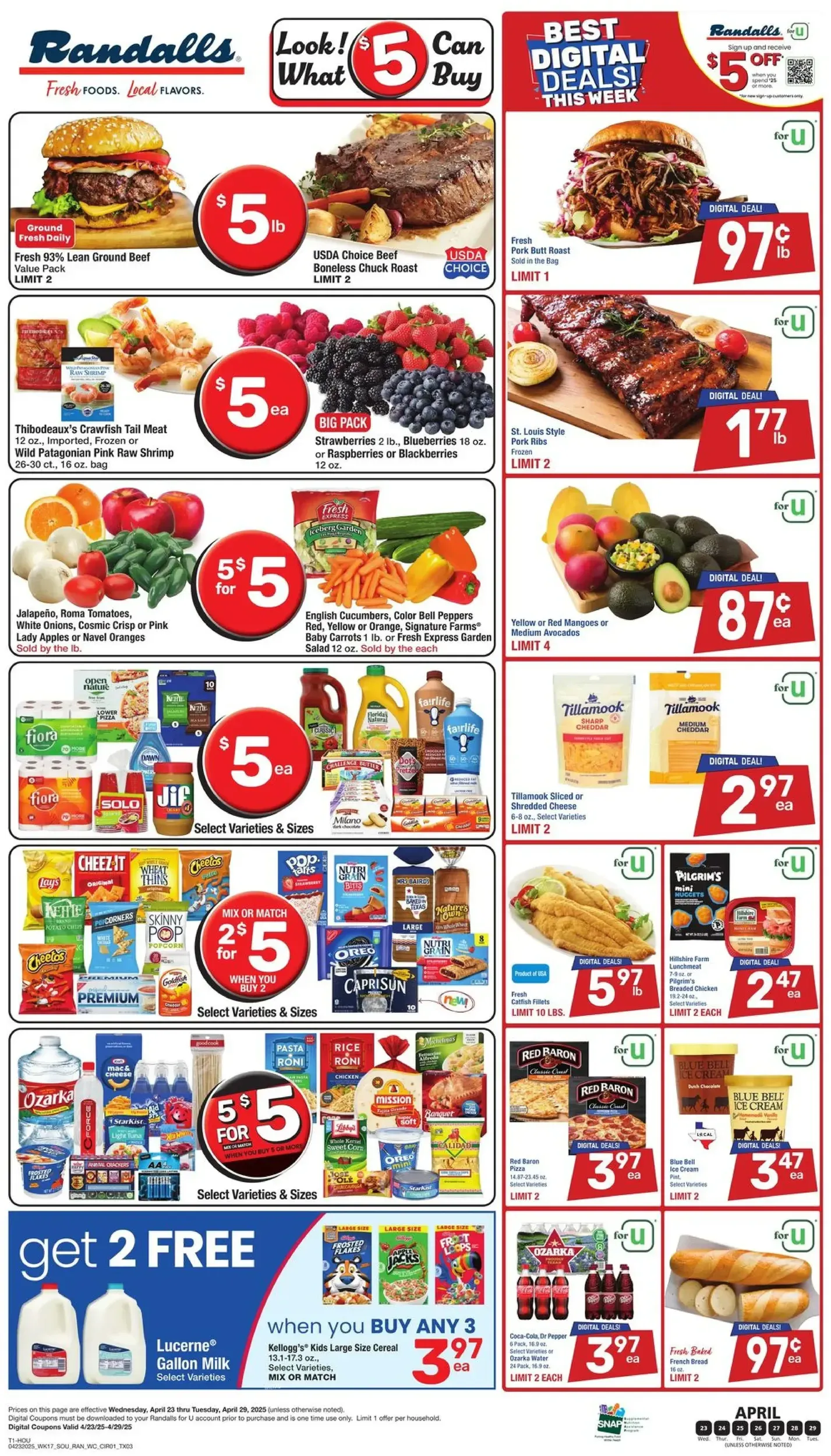 Randalls weekly ad page 1