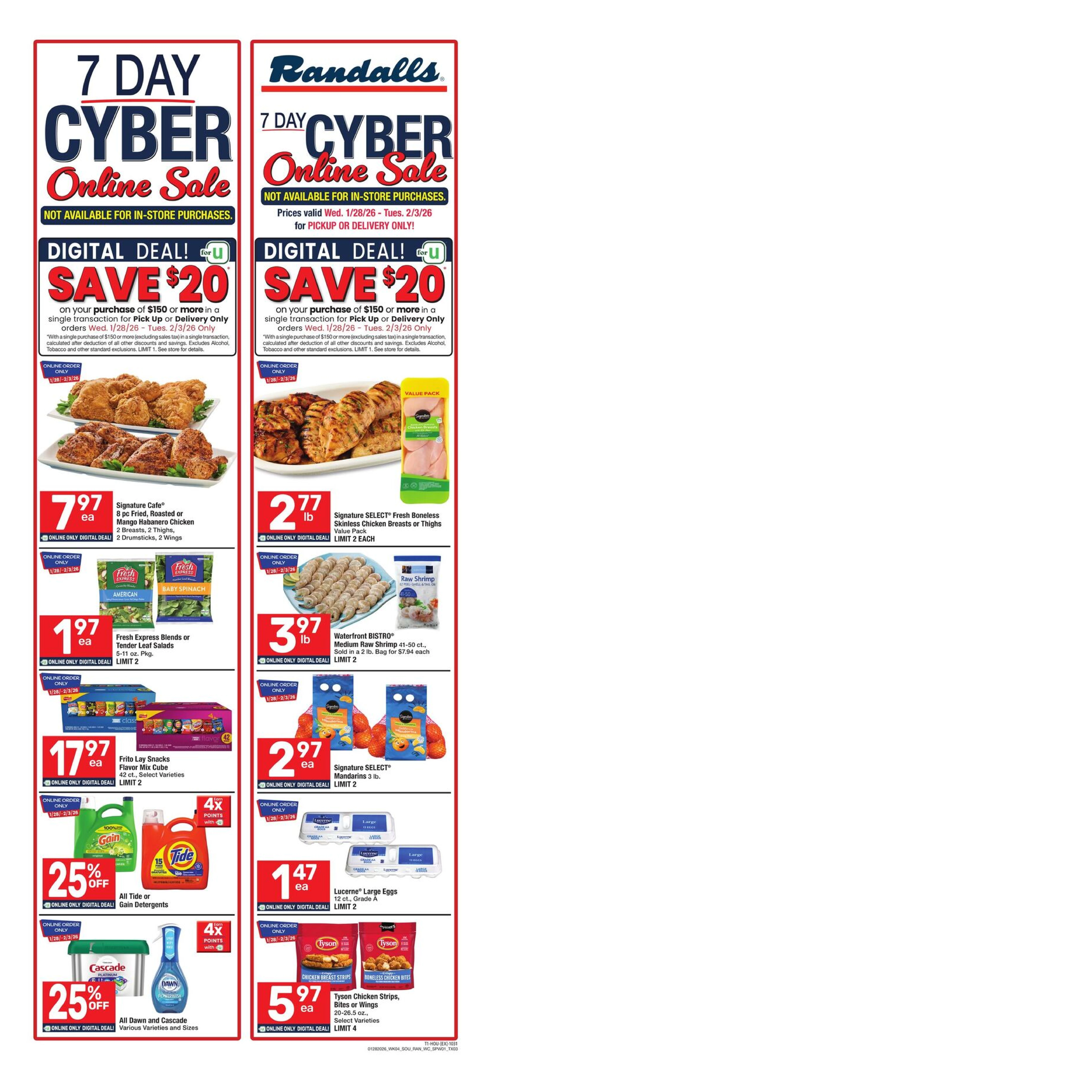 Randalls weekly ad page 1
