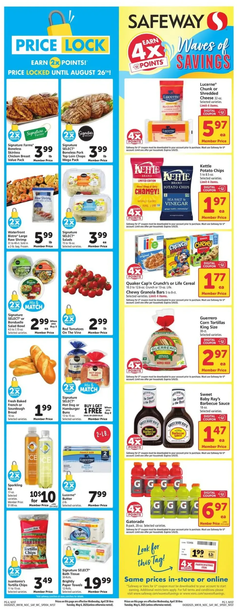 Safeway weekly ad page 1