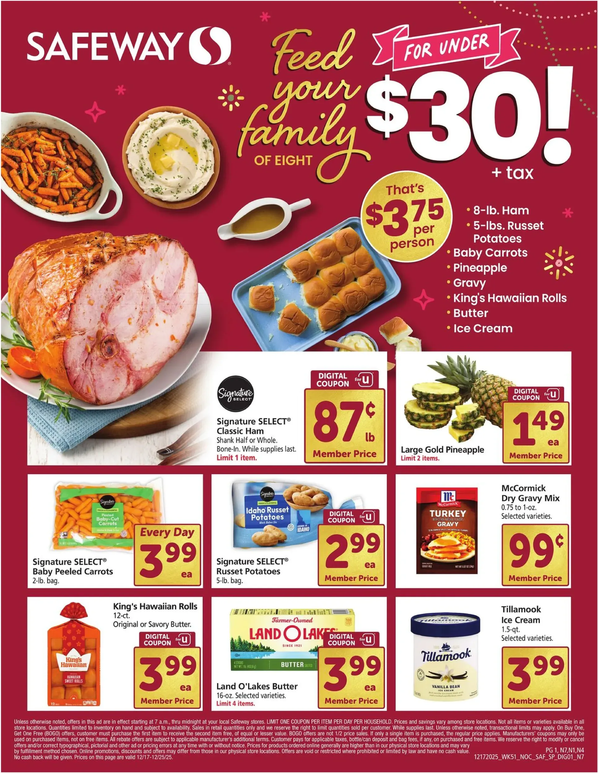 Safeway weekly ad page 1