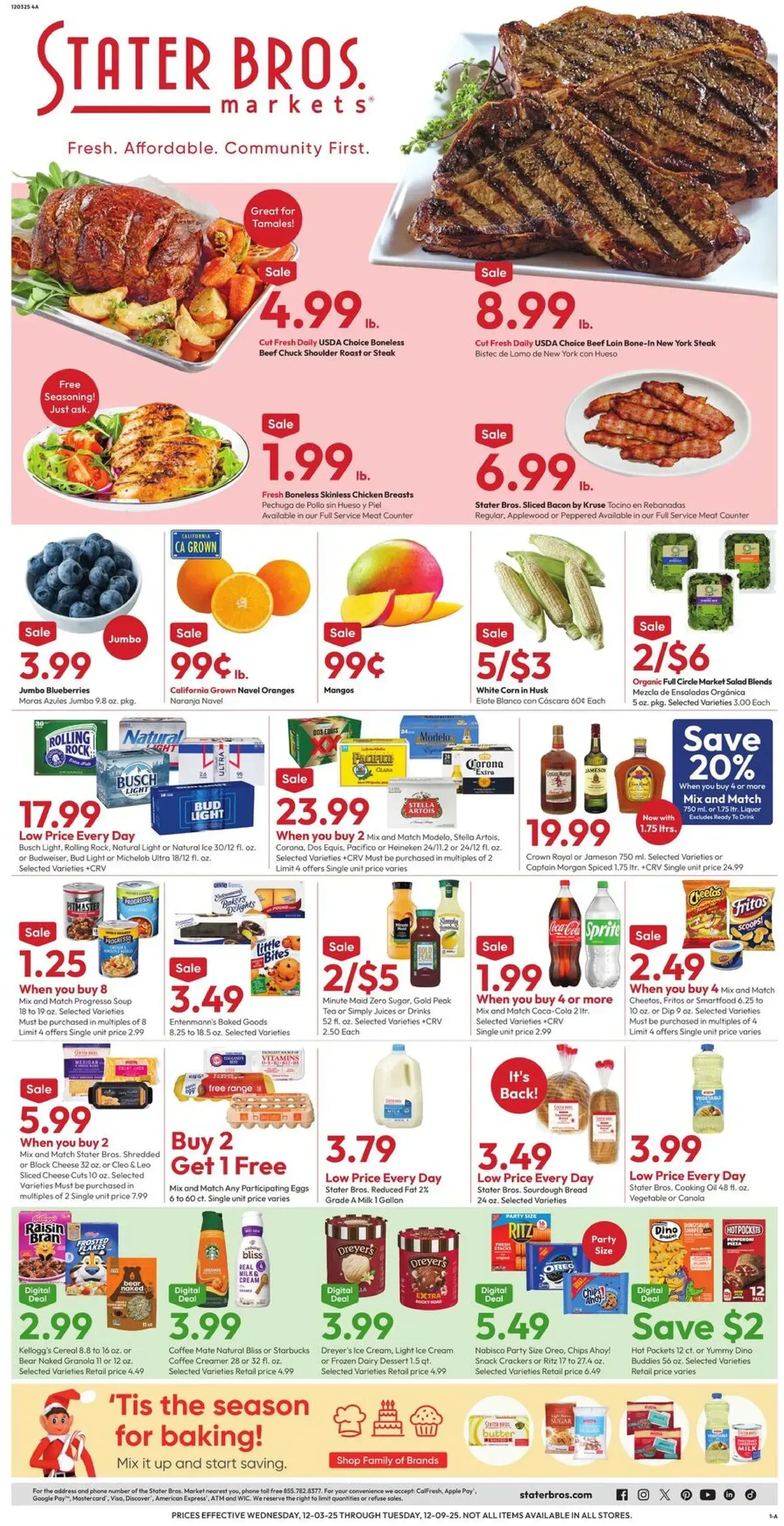 Stater Bros Markets weekly ad page 1