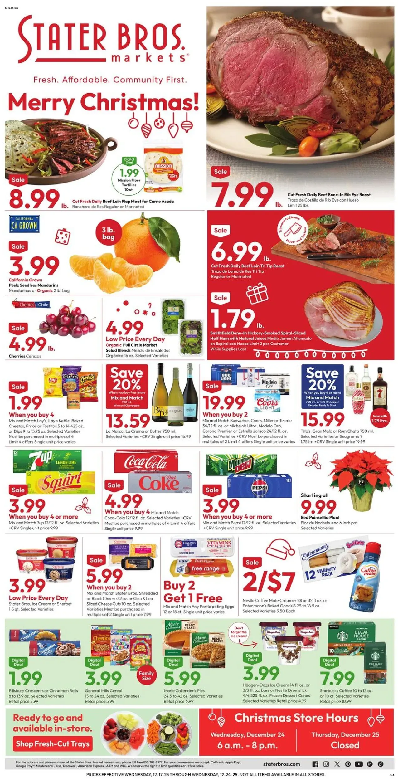 Stater Bros Markets weekly ad page 1