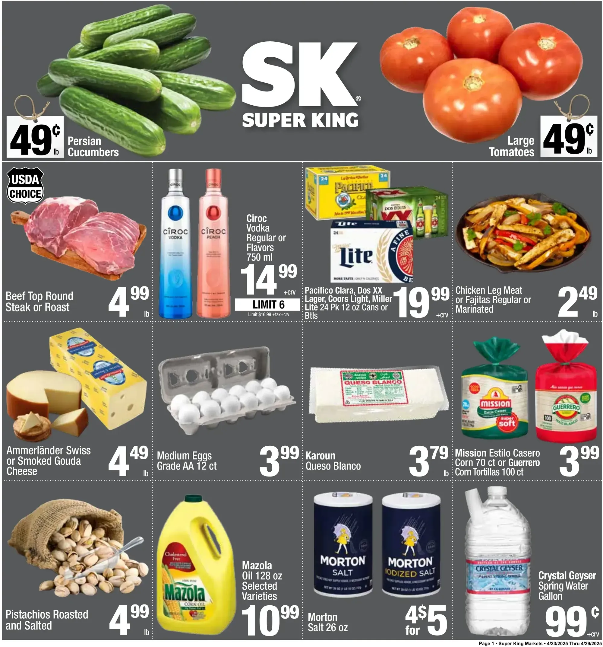 Super King Markets weekly ad page 1