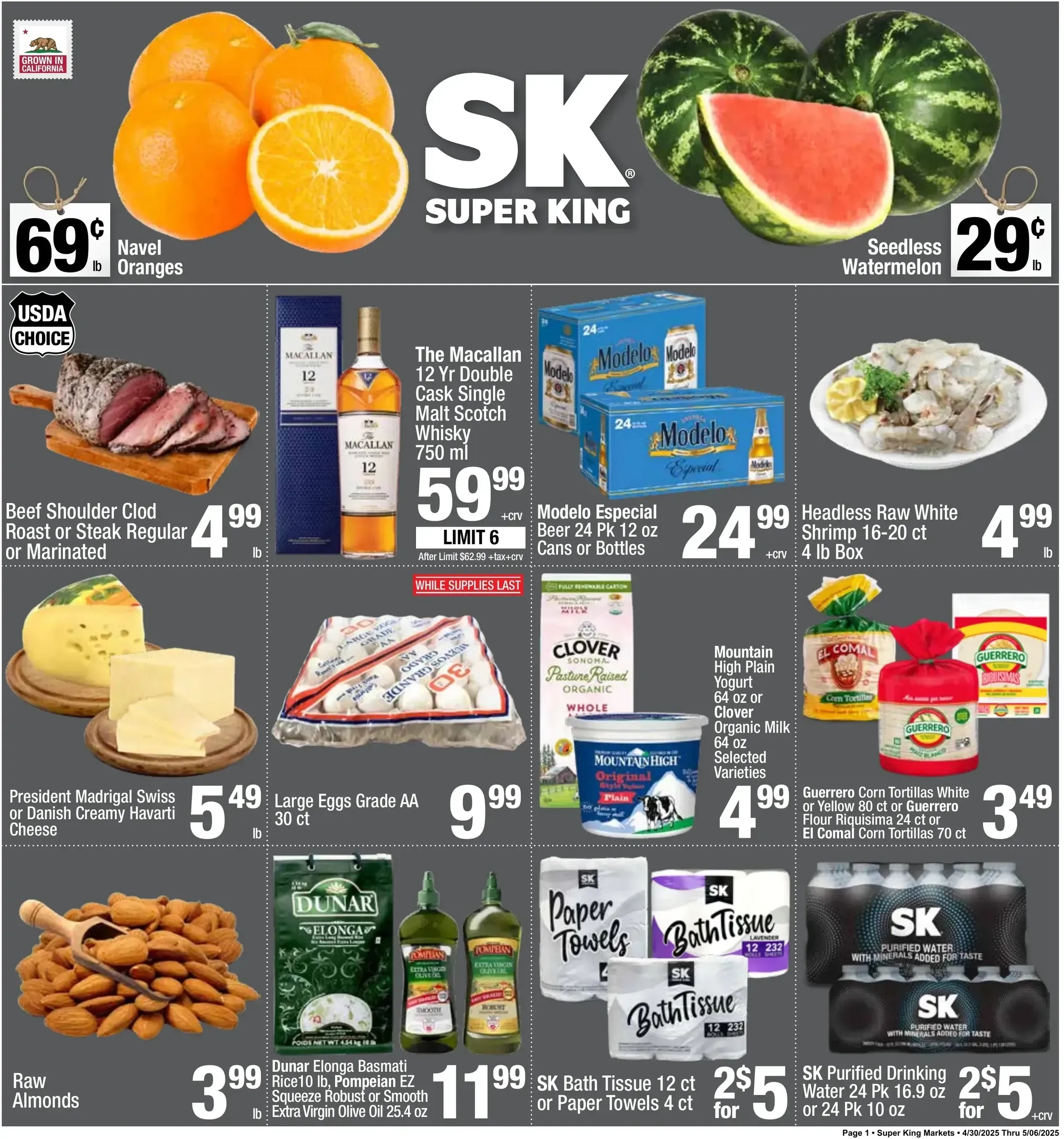 Super King Markets weekly ad page 1