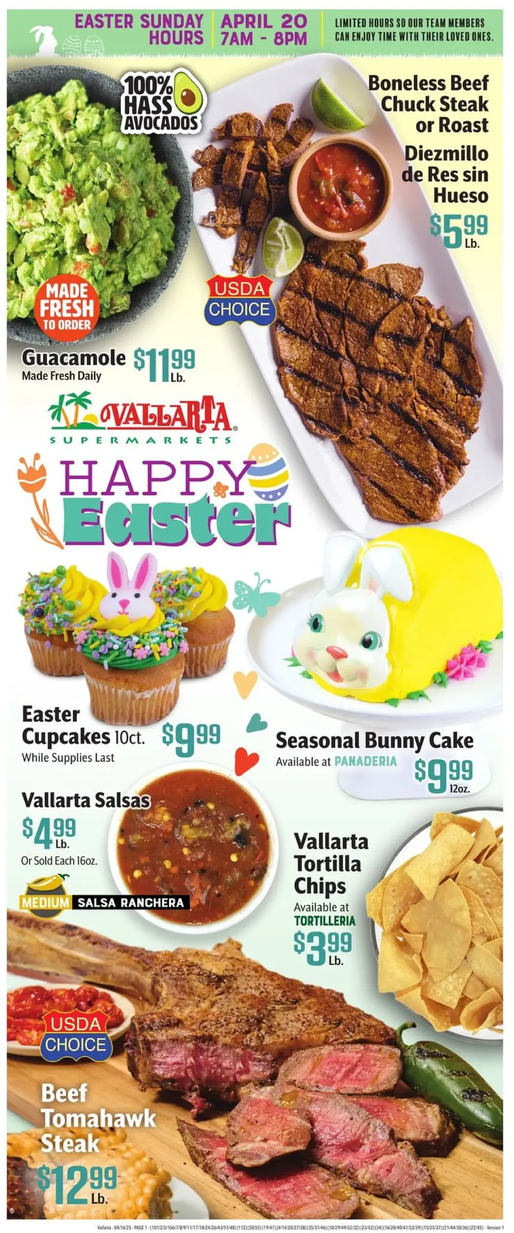 Vallarta Supermarkets weekly ad page 1