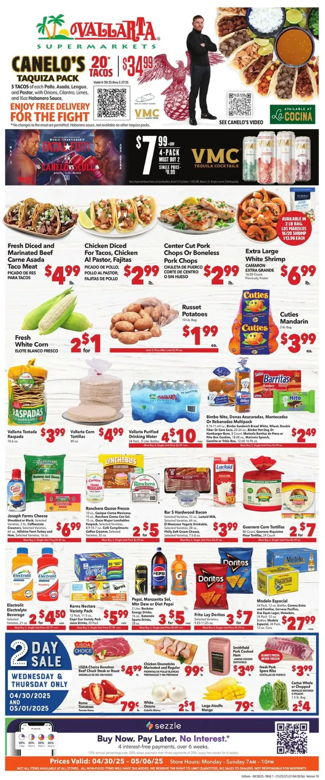 Vallarta Supermarkets weekly ad page 1