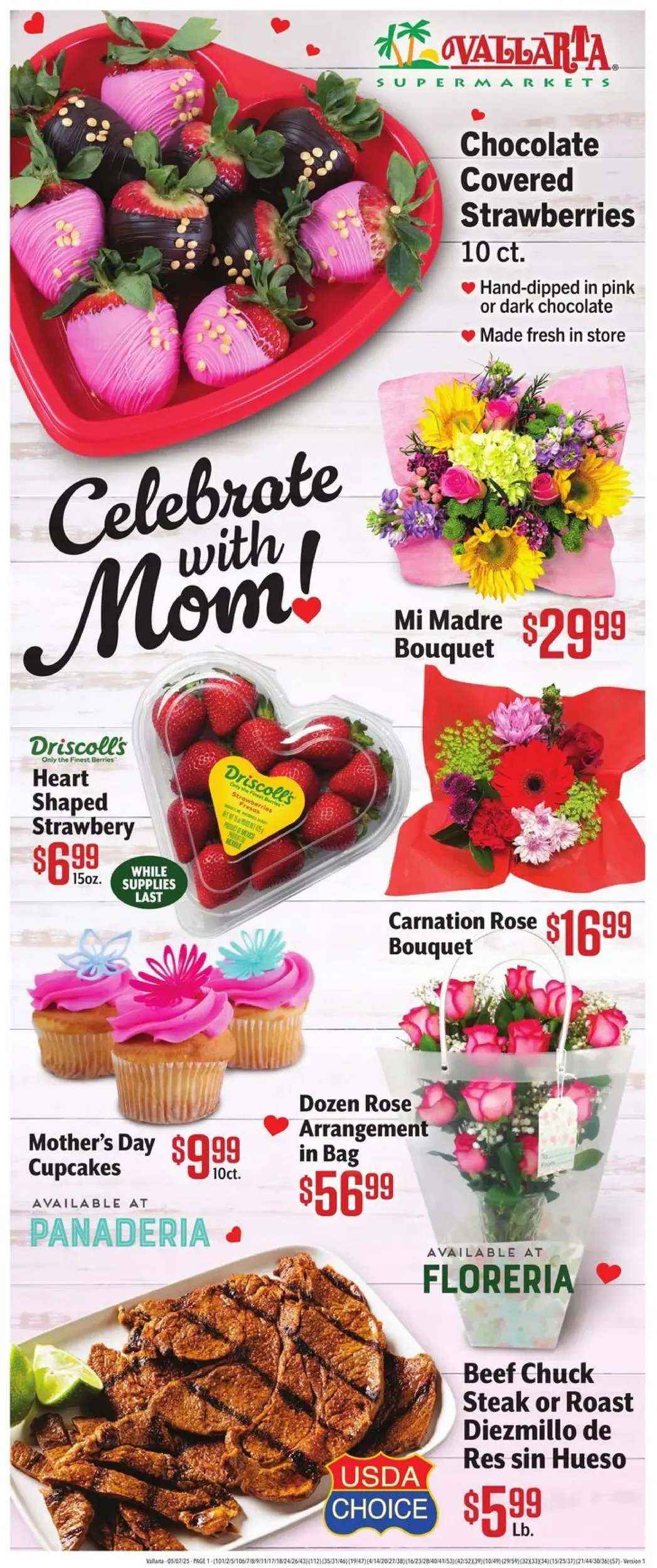 Vallarta Supermarkets weekly ad page 1