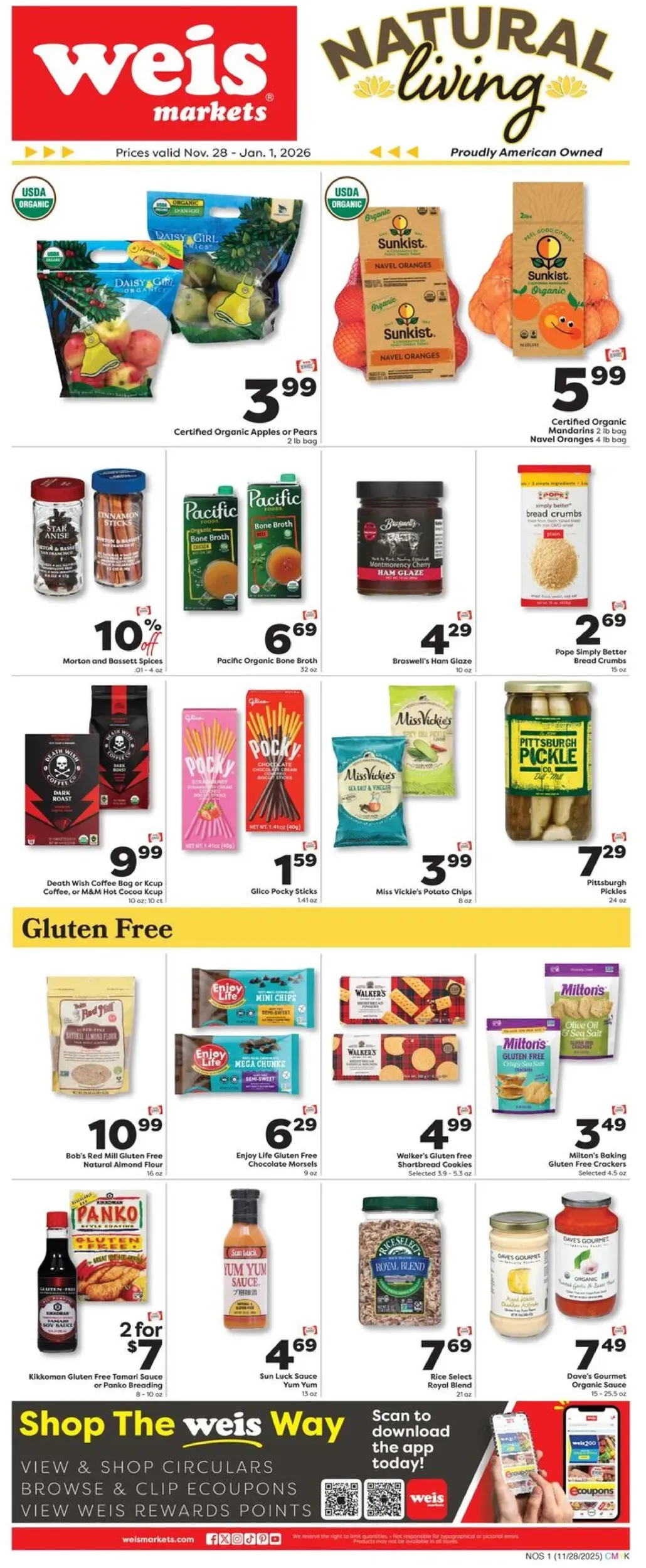 Weis Markets weekly ad page 1