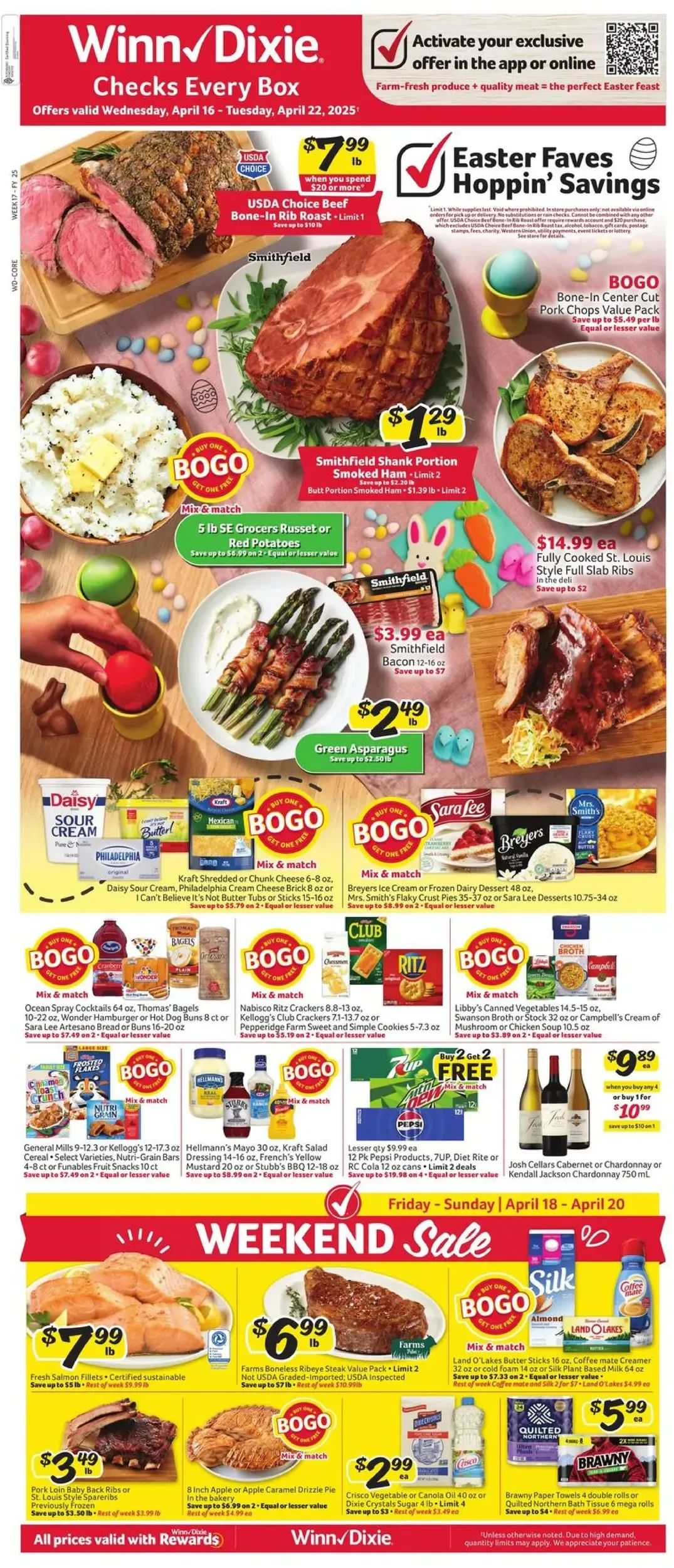 Winn-dixie weekly ad page 1